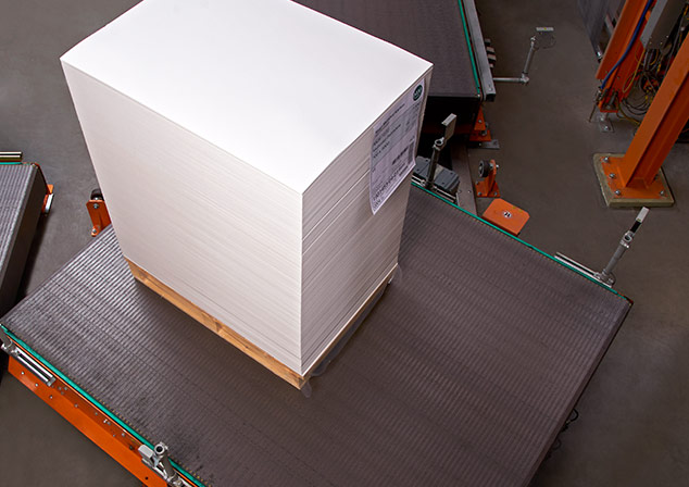 Verpackungssysteme & Palettenförderer für die Papier- & Druckbranche