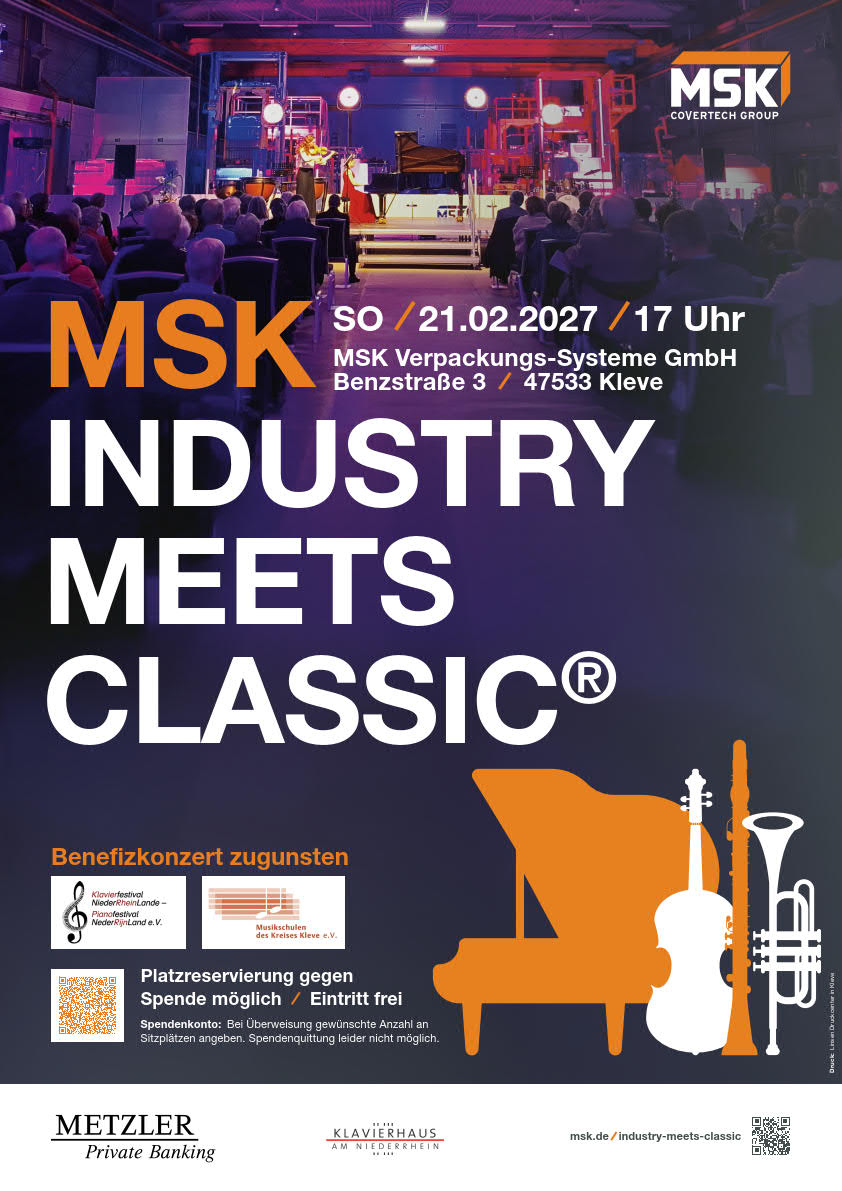 MSK Industry meets Classic ist eine Benefizkonzertreihe in Kleve zugunsten junger musikalischer Talente